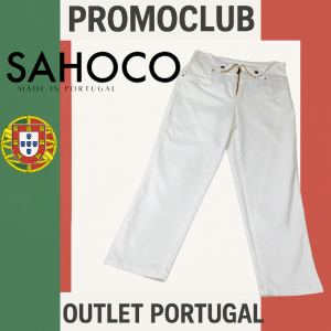 Панталон Sahoco, размер  S, бял, 98% памук, 2% еластан, Португалия